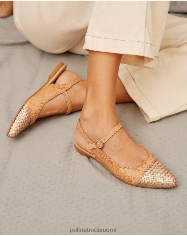 jalkineet FV60T416 Polin et moi mary jane punta rigobertta beige