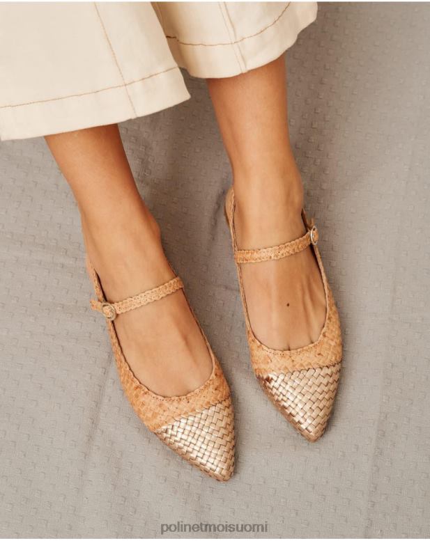 jalkineet FV60T416 Polin et moi mary jane punta rigobertta beige