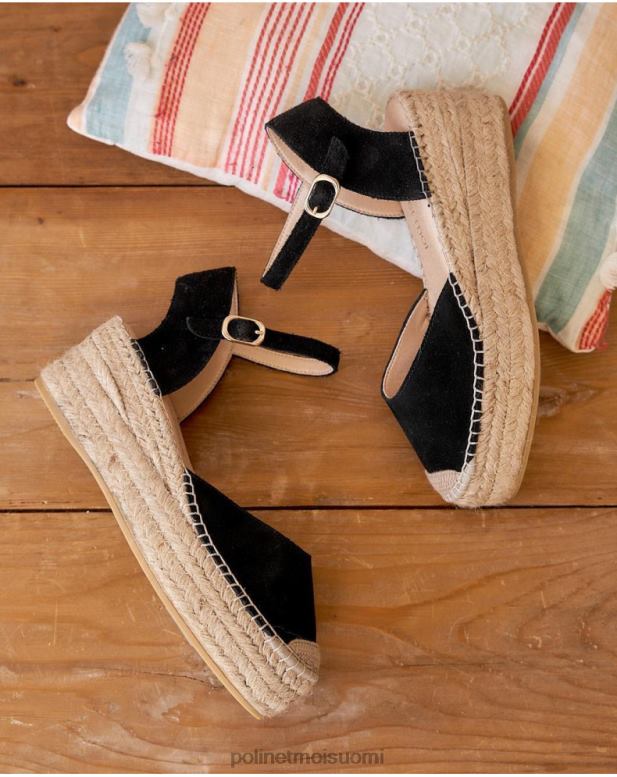 jalkineet FV60T419 Polin et moi angelina pyöreä espadrille musta