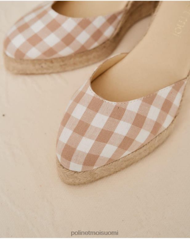 jalkineet FV60T429 Polin et moi vichy bimba espadrille raaka