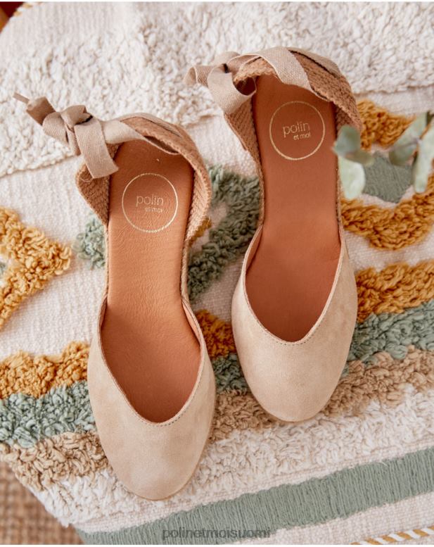 jalkineet FV60T441 Polin et moi espadrille ribbons madalina kameli
