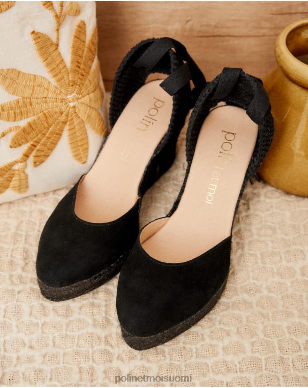 jalkineet FV60T466 Polin et moi espadrille nauhat esteri musta