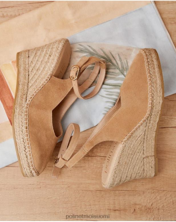 jalkineet FV60T488 Polin et moi vivian undercut espadrille kameli