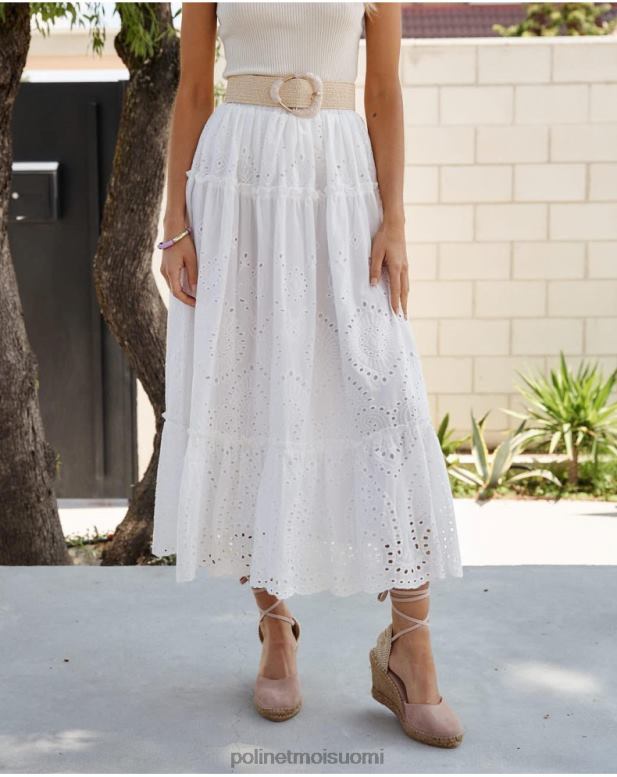 vaatetus FV60T296 Polin et moi sandra midi hame valkoinen