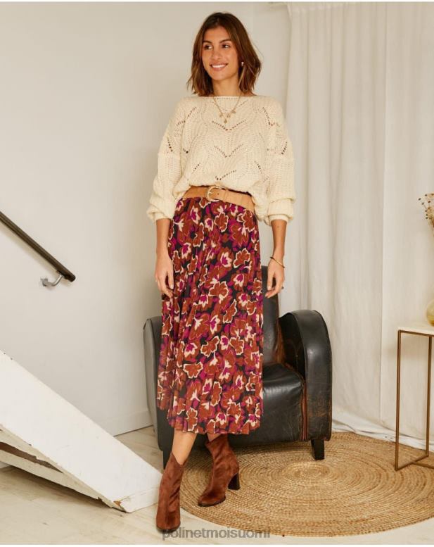 vaatetus FV60T323 Polin et moi kukkainen hame suzy vadelma