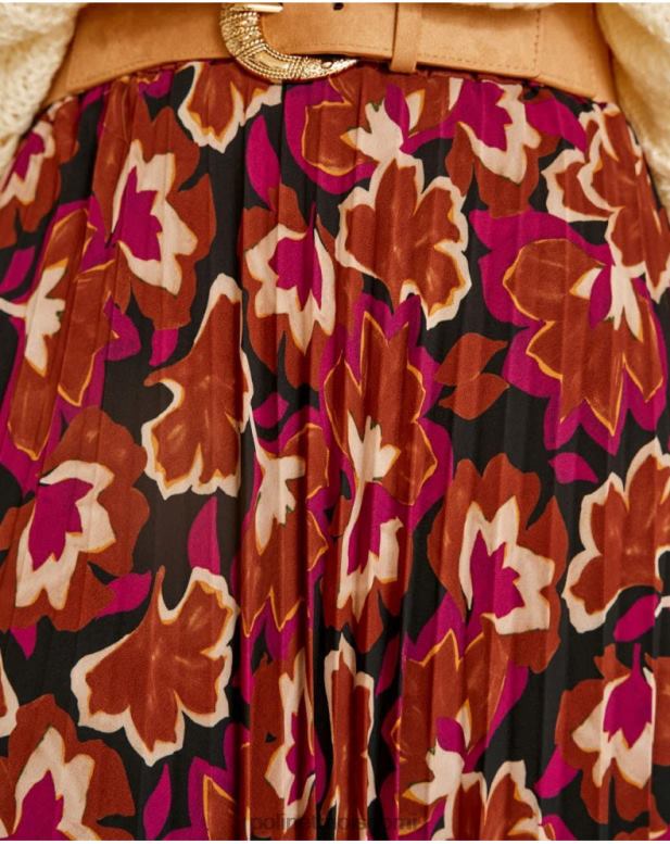 vaatetus FV60T323 Polin et moi kukkainen hame suzy vadelma