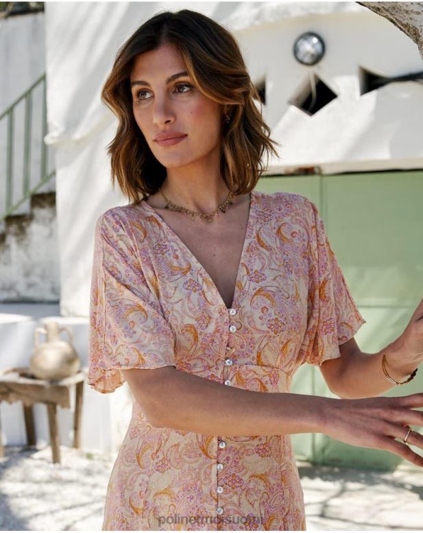 vaatetus FV60T110 Polin et moi agustina napit mekko okra