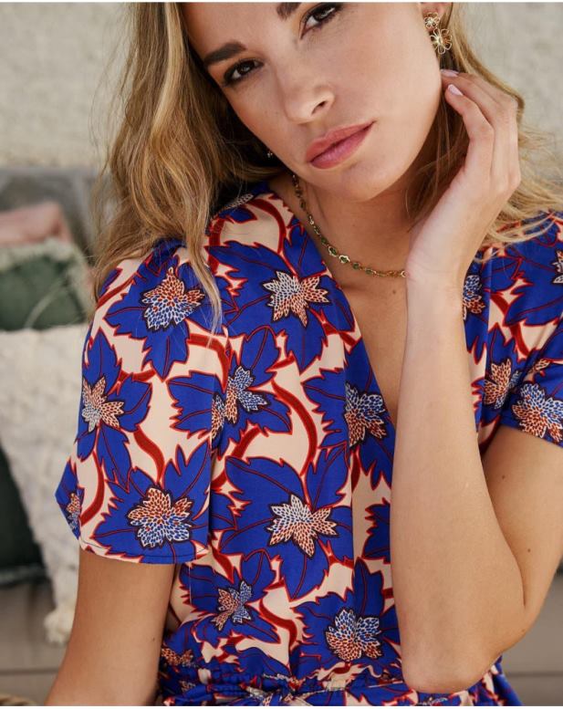 vaatetus FV60T112 Polin et moi charlotte lyhyt mekko kleinin sininen