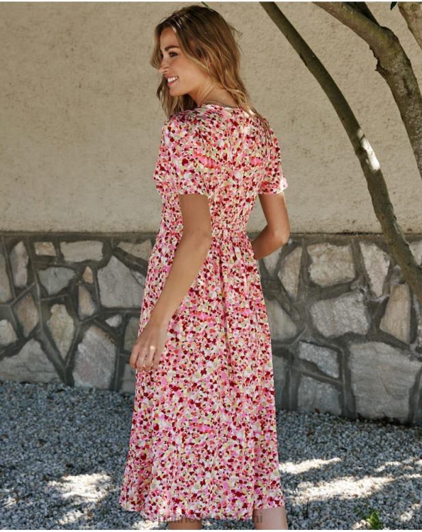 vaatetus FV60T127 Polin et moi anny napit mekko vadelma