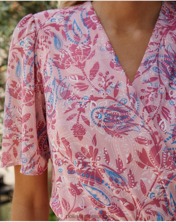 vaatetus FV60T1 Polin et moi mekko cross-over naiare ruusu