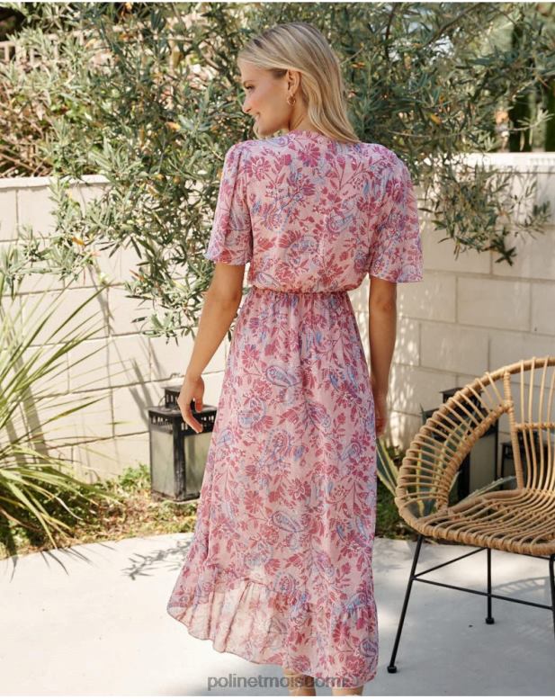 vaatetus FV60T1 Polin et moi mekko cross-over naiare ruusu