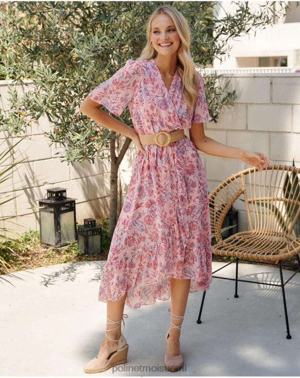 vaatetus FV60T1 Polin et moi mekko cross-over naiare ruusu