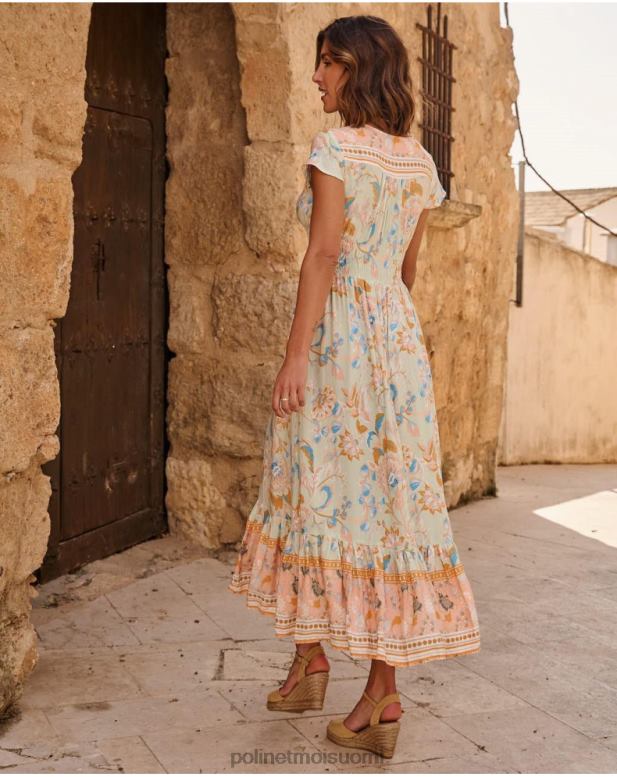 vaatetus FV60T36 Polin et moi boho ireny mekko vesi vihreä