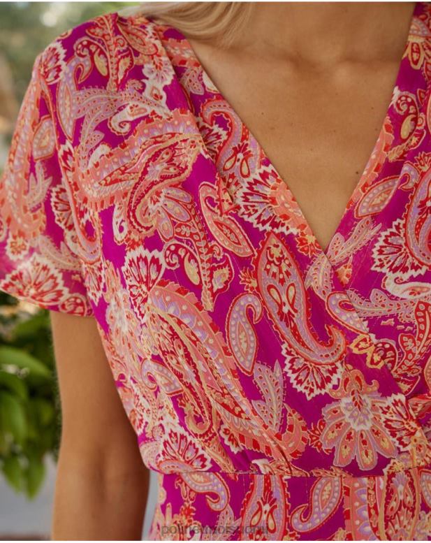 vaatetus FV60T52 Polin et moi mekko cross over cinzia violetti