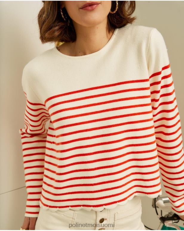 vaatetus FV60T350 Polin et moi villapaita merimies ane valkoinen