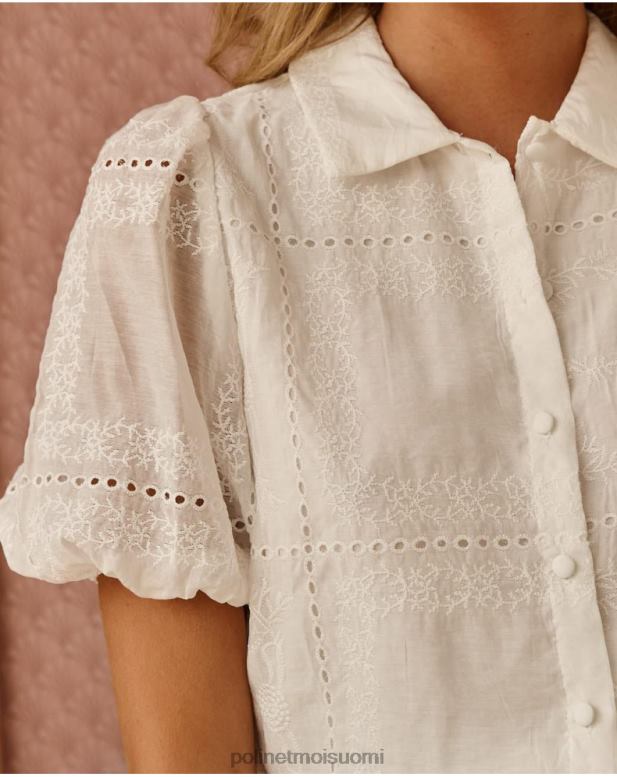 vaatetus FV60T169 Polin et moi kirjailtu talima pusero valkoinen