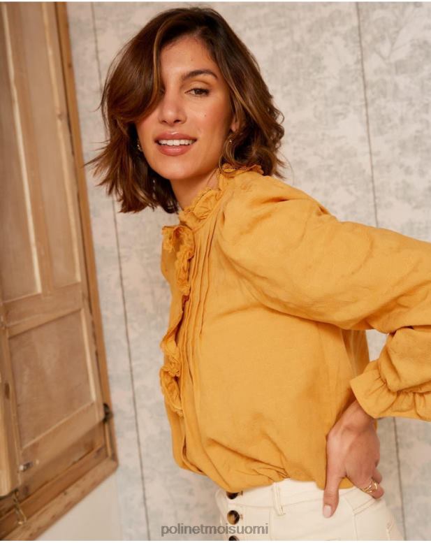 vaatetus FV60T222 Polin et moi naia pitsipaita okra