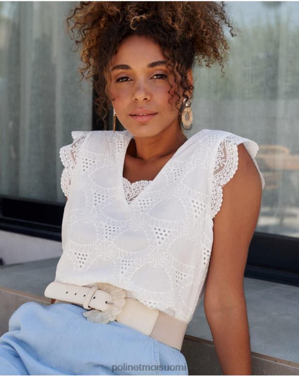 vaatetus FV60T240 Polin et moi huippu batista amparo valkoinen