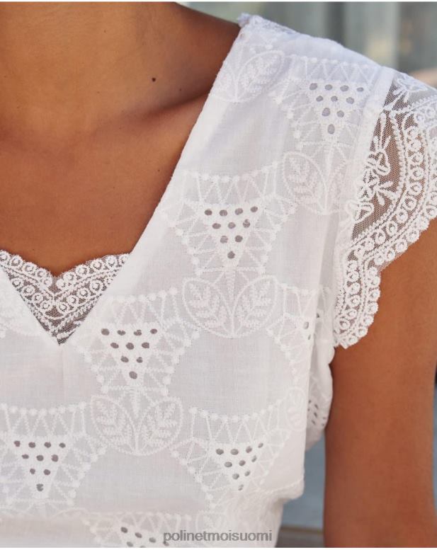 vaatetus FV60T240 Polin et moi huippu batista amparo valkoinen