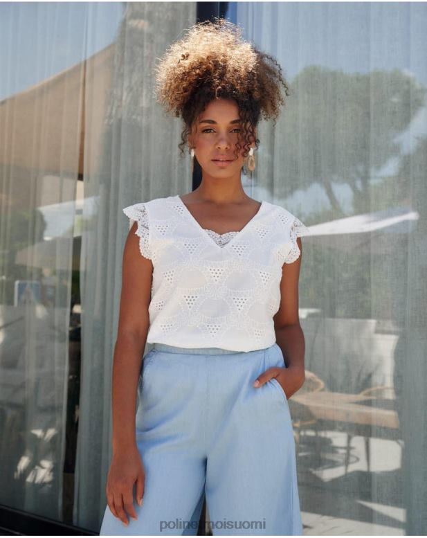 vaatetus FV60T240 Polin et moi huippu batista amparo valkoinen