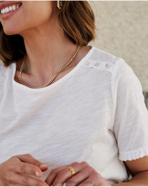 vaatetus FV60T263 Polin et moi solmu cher t-paita valkoinen