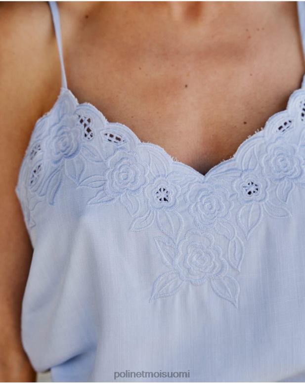 vaatetus FV60T264 Polin et moi malala brodeerattu toppi taivaallinen