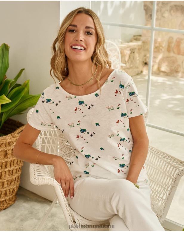 vaatetus FV60T267 Polin et moi t-paidan napit valkoinen