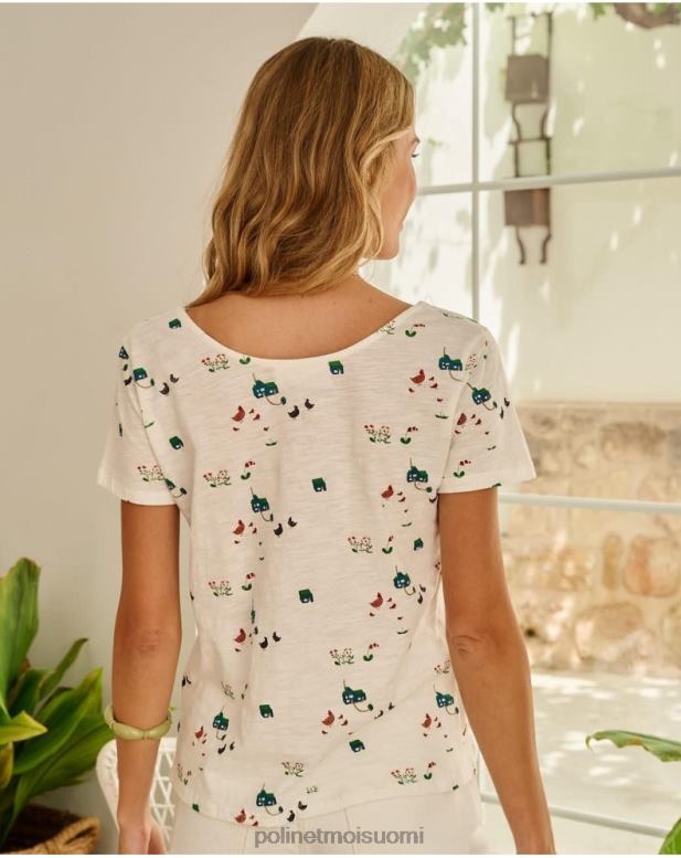 vaatetus FV60T267 Polin et moi t-paidan napit valkoinen
